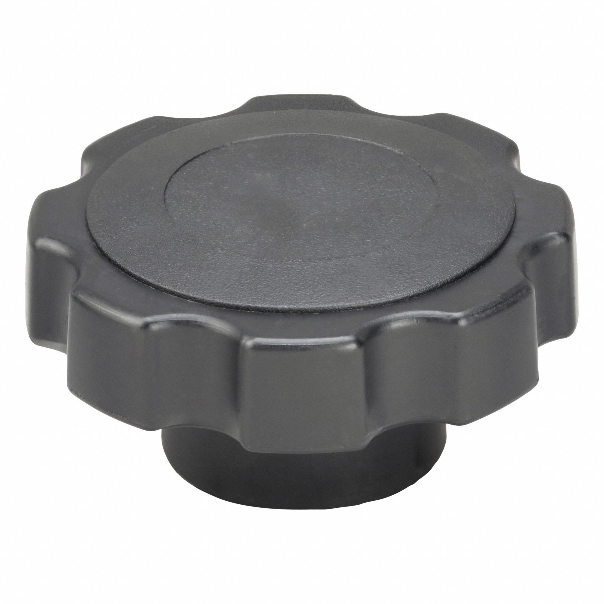 Hand Knob: 8 Point, Plastic w/ Steel Thread, 5/16"-18 Thread, 2.38 in Dia