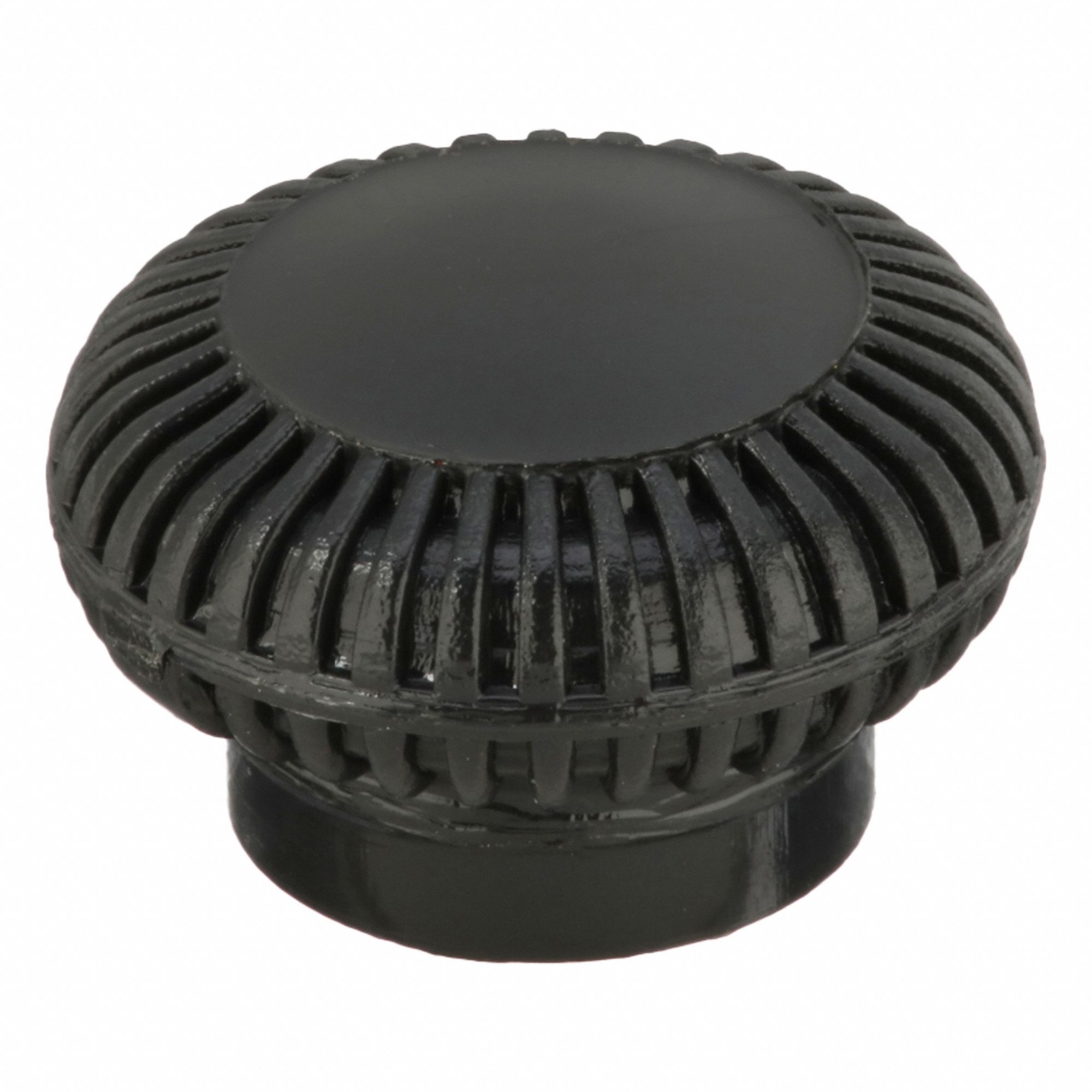 Hand Knob: Knurled, Plastic w/ Steel Thread, #10-32 Thread, 0.75 in Dia