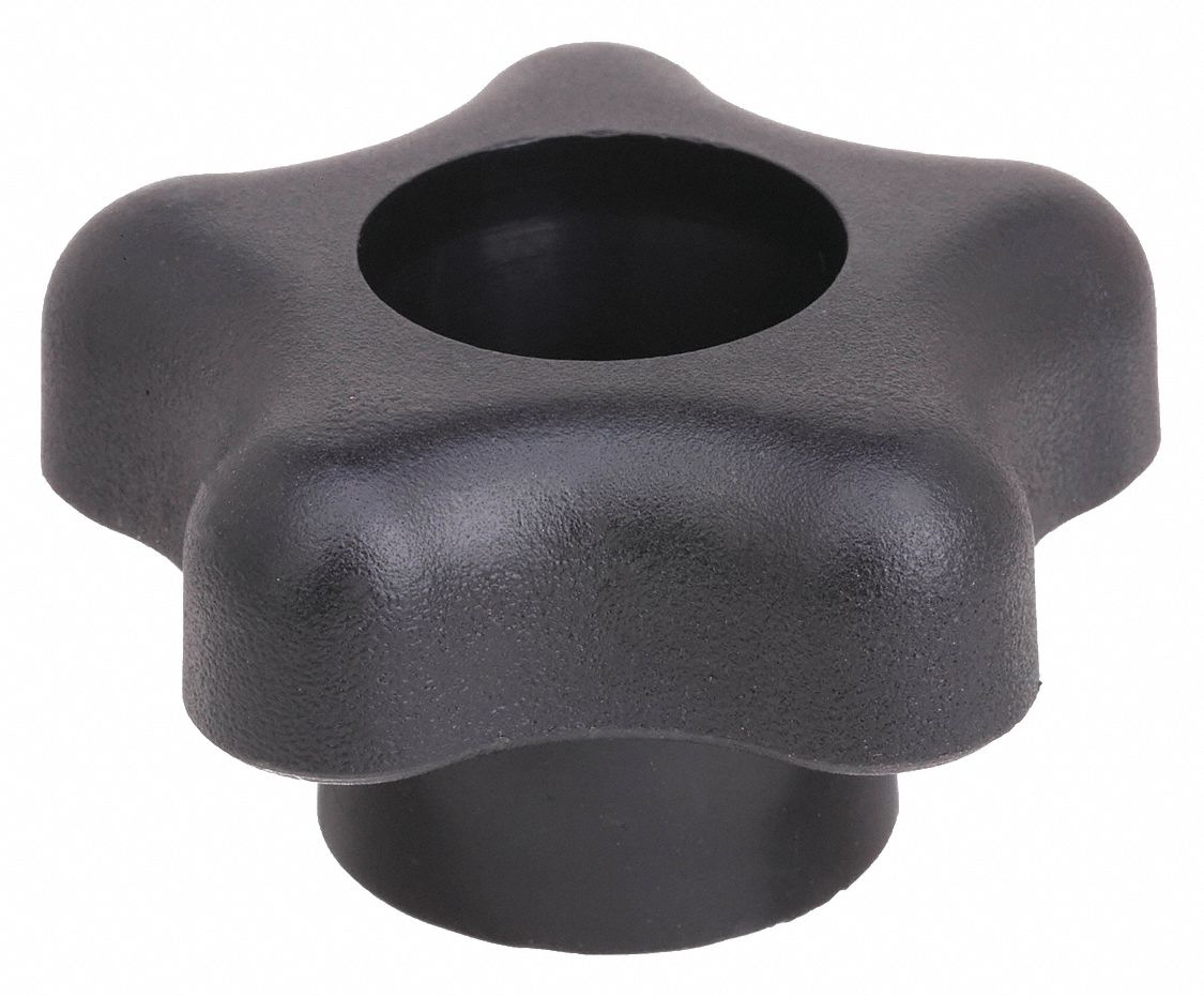 SNAP LOCK STAR HAND KNOB, 1-3/4 IN, THROUGH HOLE, M10