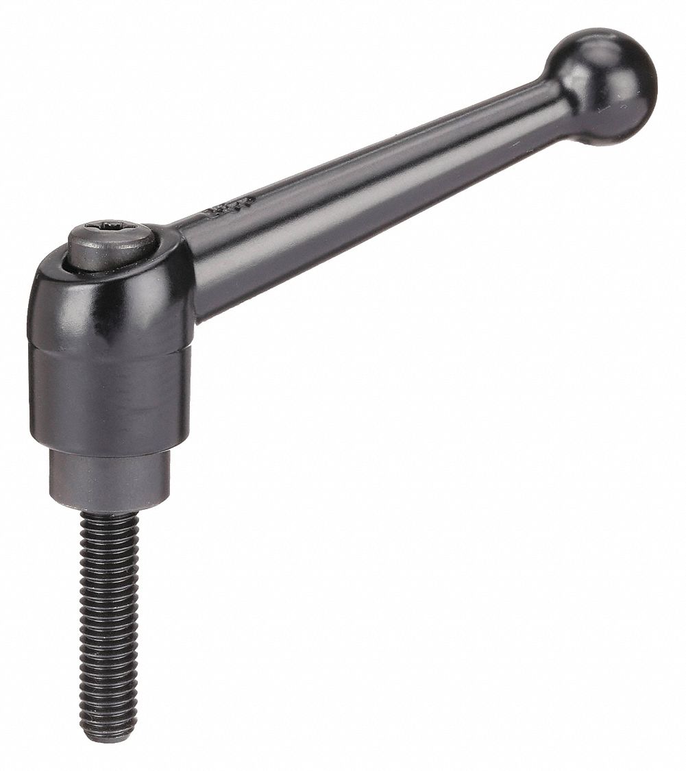 ADJUSTABLE HANDLE, 3/8"-16 THREAD, EXTERNAL THREADS, 1.38, 2.93, 3.1