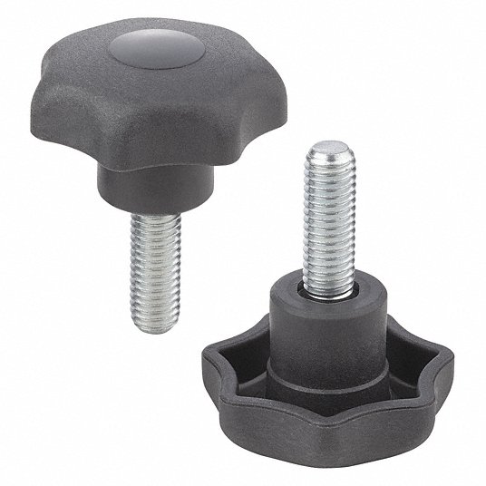 Classic Ball Style Kipp 06430-5163X90 Zinc/Steel Adjustable Handle with M16 External Thread Silver Metallic Powder-Coated Finish 90 mm Screw Length Steel Components Size 5 Metric Classic Ball Style Kipp 06430-5163X90 Zinc/Steel Adjustable Handle with M16 External Thread Silver Metallic Powder-Coated Finish 90 mm Screw Length Steel Components Size 5 Metric