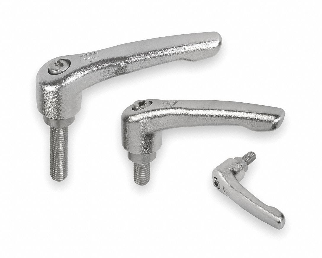 Kipp K0124.310X40 Kipp Adjustable Handle Teardrop, Stainless Steel