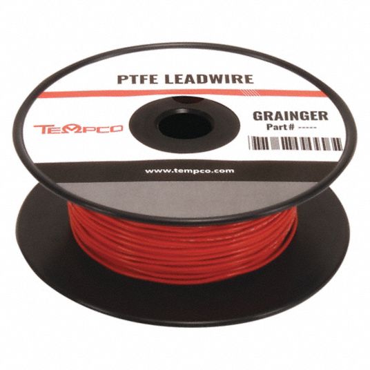 Tempco LDWR-1067 High Temp Lead Wire,16 Ga,Red