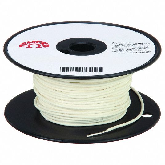 TEMPCO, 16 AWG Wire Size, Natural, High Temp Lead Wire - 2KE37