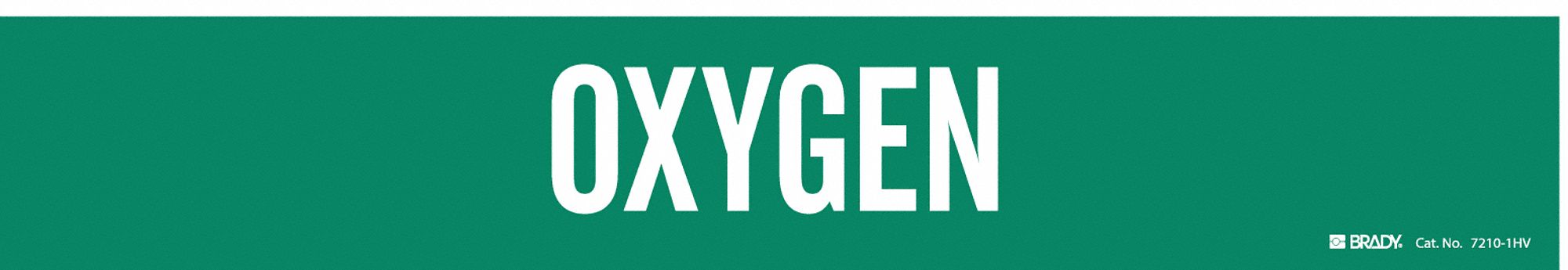 Oxygen, Green, Pipe Marker - 3GTZ5|7210-1HV - Grainger