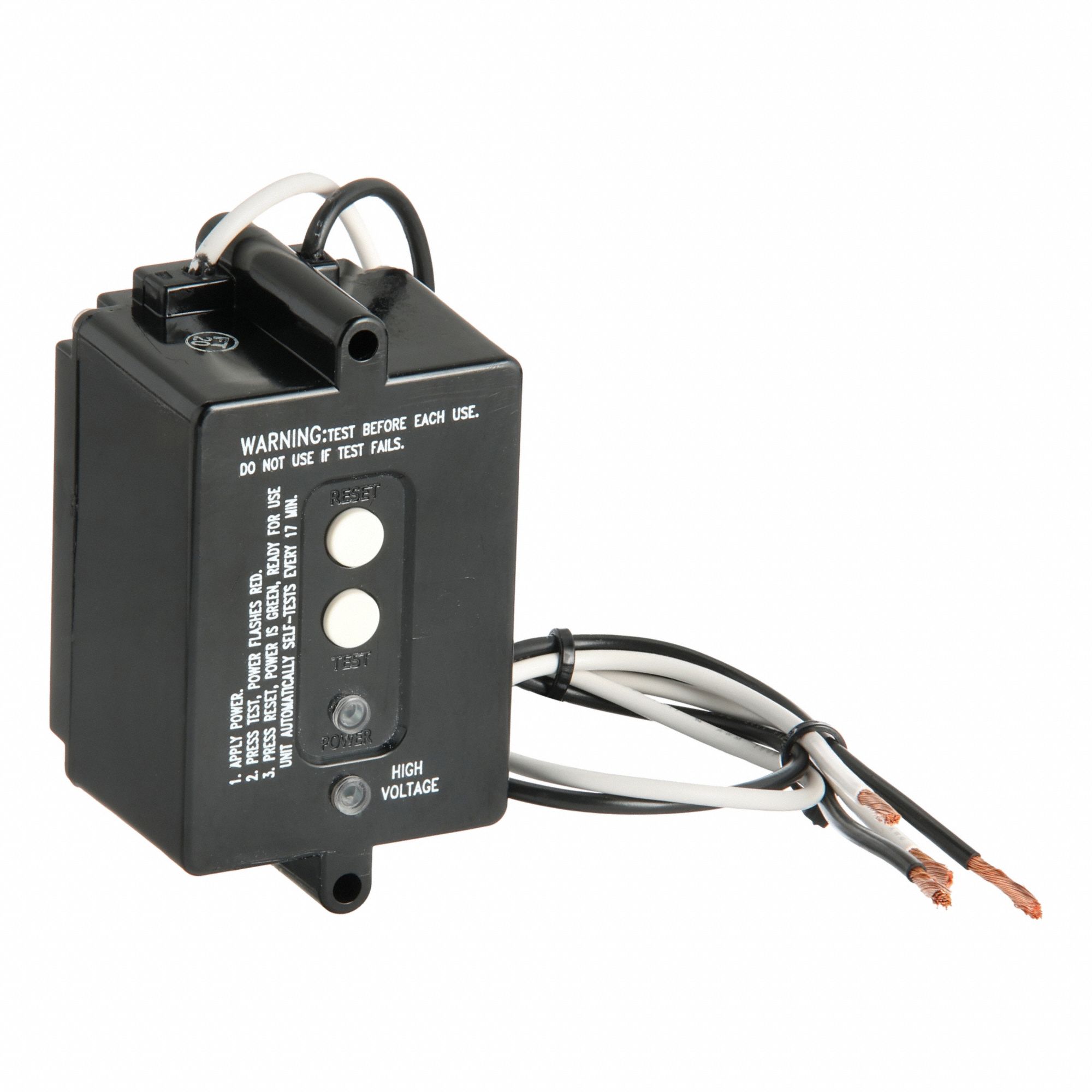 Automatic Reset GFCI Module: 125V AC, Bare Wire, Bare Wire, 12 AWG Wire Size, 2 Wires