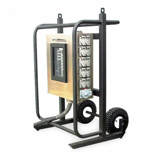 SOUTHWIRE Power Distribution Cart 120/208V AC, 100 A Amps, Direct