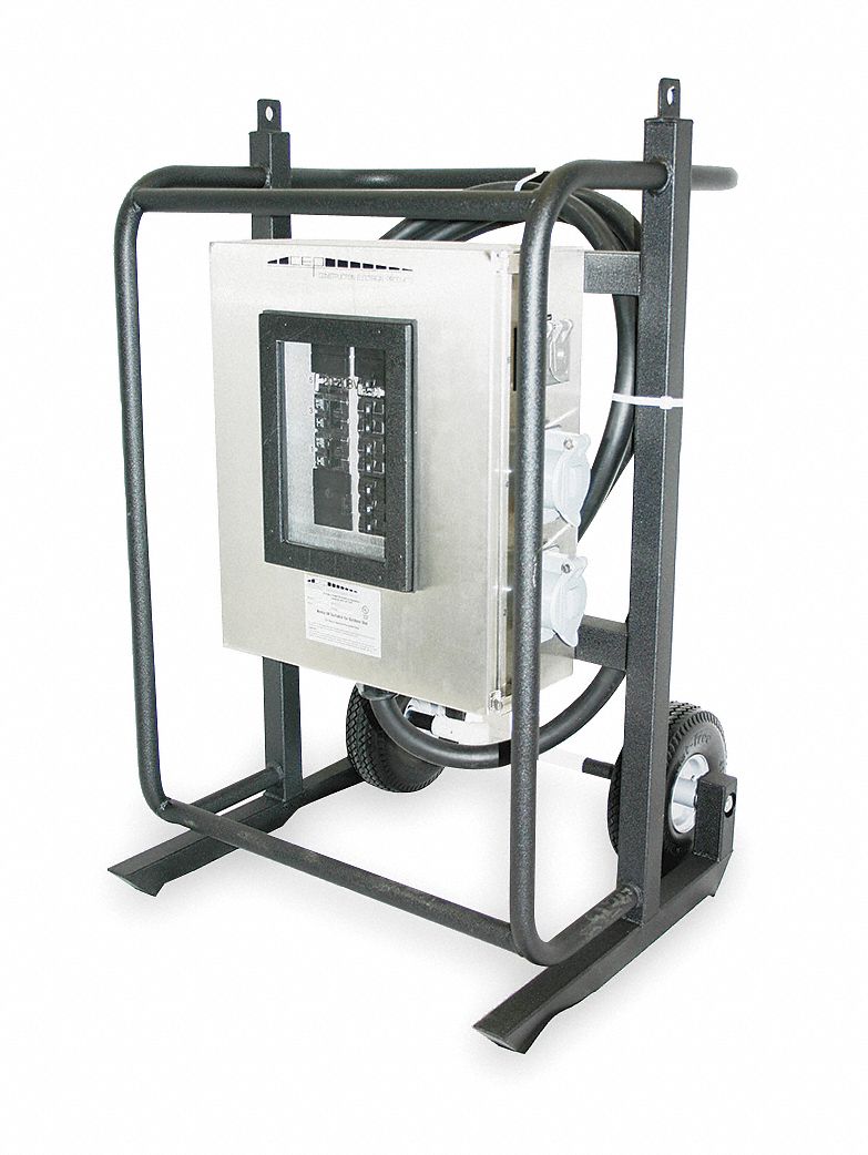 CEP Number of Poles: 3 6211DC2 120/208VAC Voltage Rating Power Distribution Cart 100 Amps 