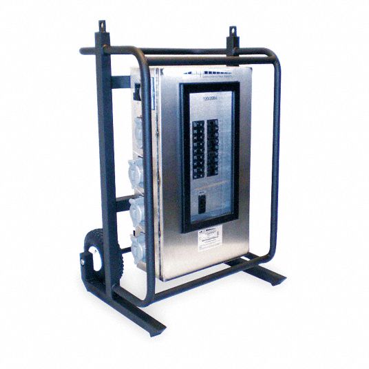 SOUTHWIRE Power Distribution Cart 120/208V AC, 200 A Amps, Cam Locks