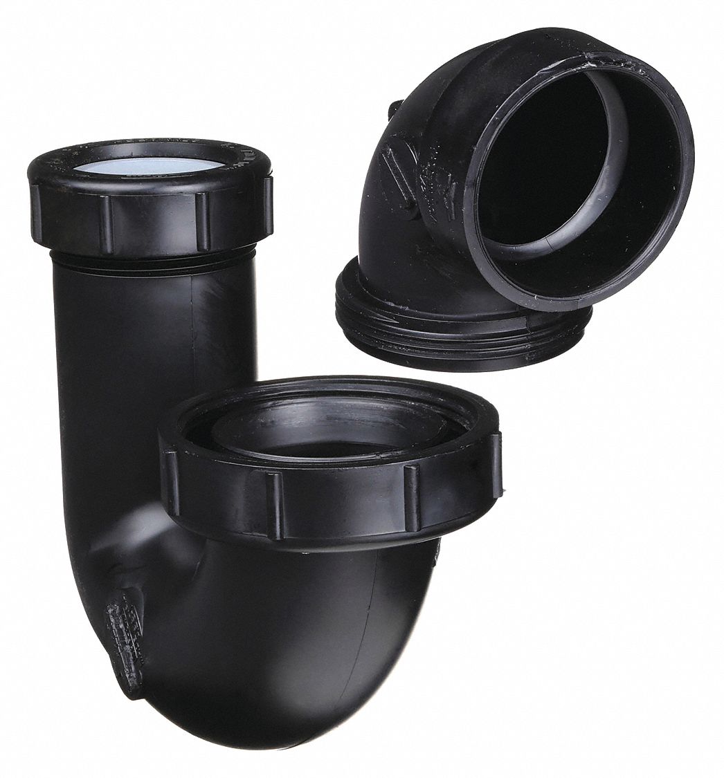 P-TRAP WITH UNION: 1½ IN X 1¼ IN FITTING, SCHEDULE 40, FEMALE SOCKET X FEMALE SOCKET
