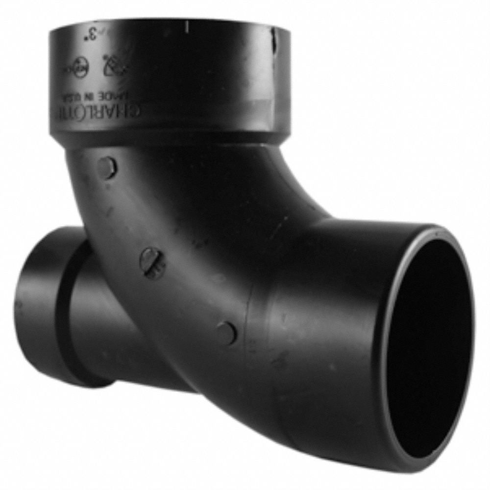 GRAINGER APPROVED 3 in x 3 in x 2 in 90 Degrees Elbow with Low Heel