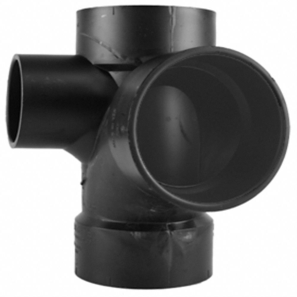 GRAINGER APPROVED Sanitary Tee with Left Side Inlet 3 in x 3 in x 3 in