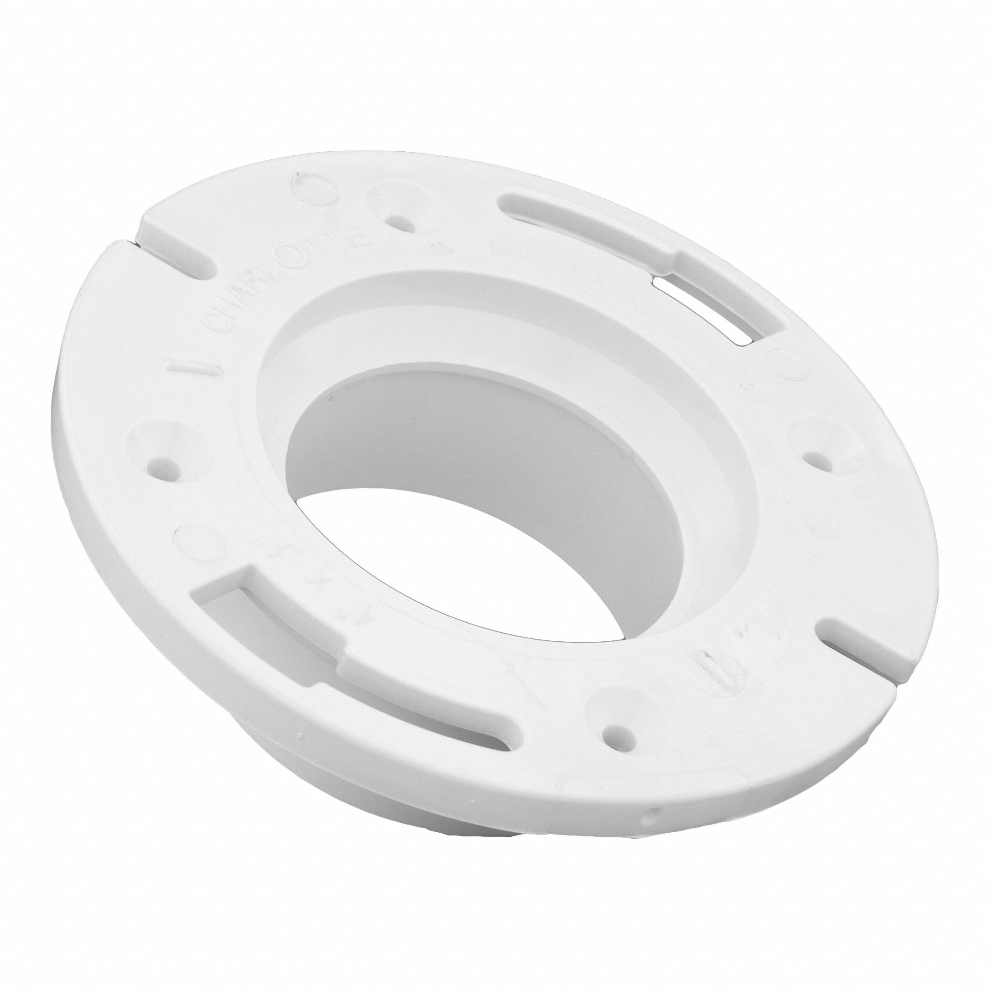 GRAINGER APPROVED Closet Flange with Stop Schedule 40, 4 in/3 in Pipe