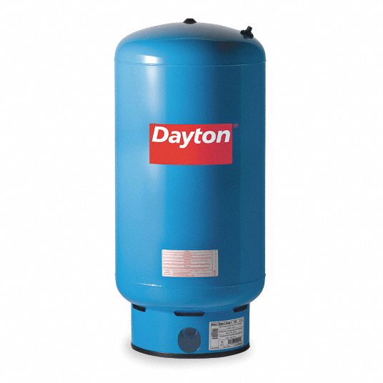 DAYTON Water Tank PreCharged, Vertical, 40 psi Precharge Pressure, 7