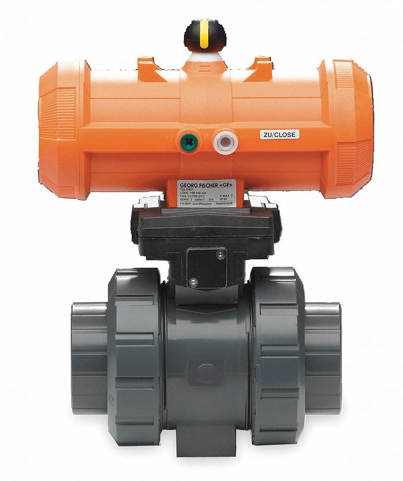 GF PIPING SYSTEMS Pneumatic Actuated Ball Valve: 2 in Pipe Size, Full, 230  psi WOG Max. Pressure - 3GXJ9|199233068 - Grainger