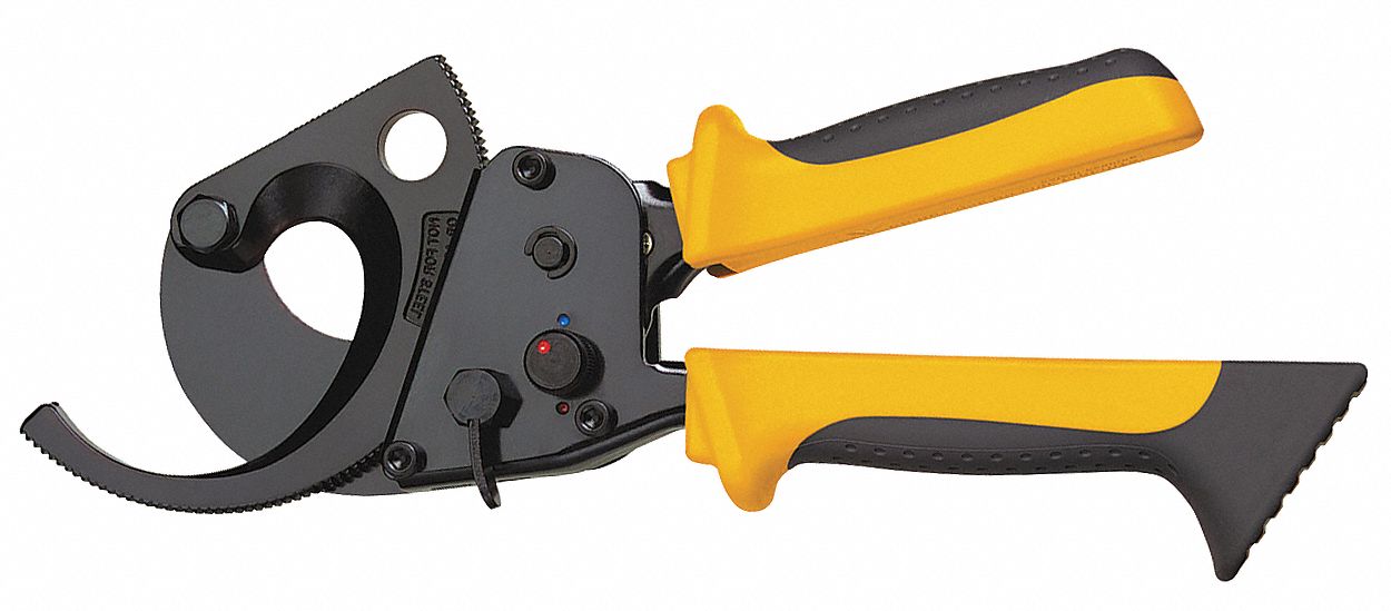 CABLE CUTTER,RATCHETING,SINGLE-HAND