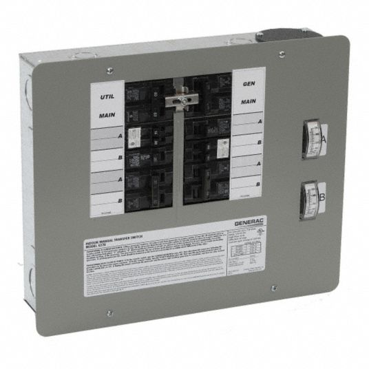 GENTRAN Manual Transfer Swtch, 125/250V, 111/2InH 3GY436378 Grainger