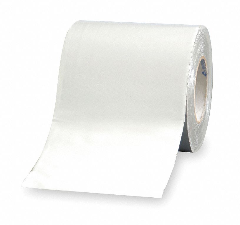 Roof Repair Tape: White, 25, 6 in x 50 ft, 35 mil Thick, Sealant Tape