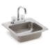 Drop-in, One-Bowl Kitchen & Bar Sinks With Faucets