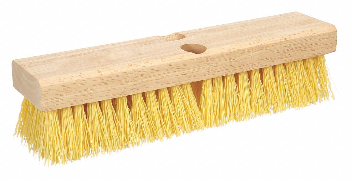 DECK SCRUB BRUSH,10 IN.HARDWOOD BLO