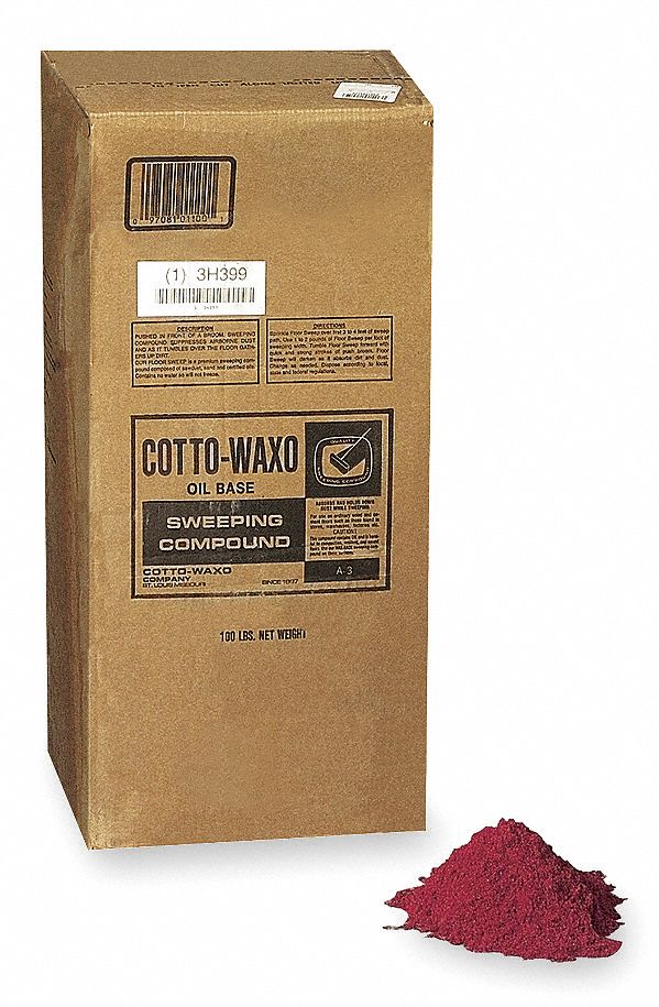 COTTO-WAXO Red Gritless Oil Base Sweeping Compound, 1 EA - 3H401|G3-RED ...