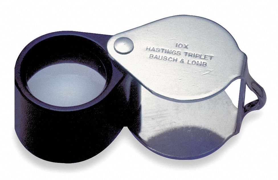  Quality Optics USA Folding Jewelers Loupe Pocket Magnifier (10X  Hasting Triplet) : Arts, Crafts & Sewing