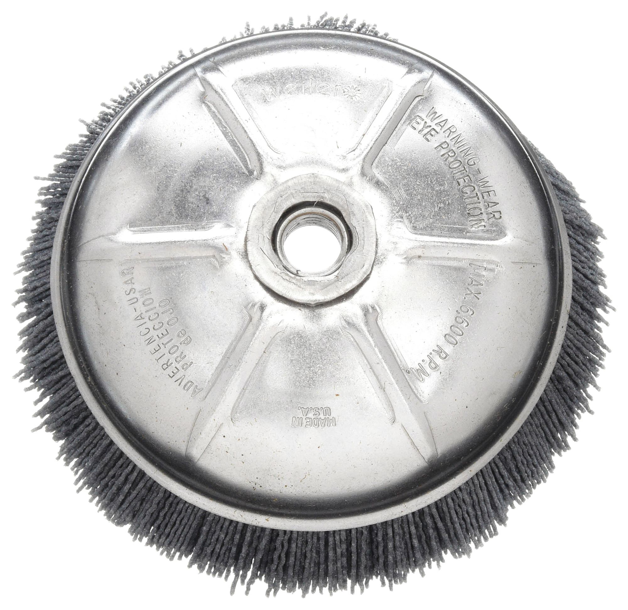 WEILER, Crimped Abrasive Nylon, 6 in Dia, Cup Brush 3H60596096 Grainger