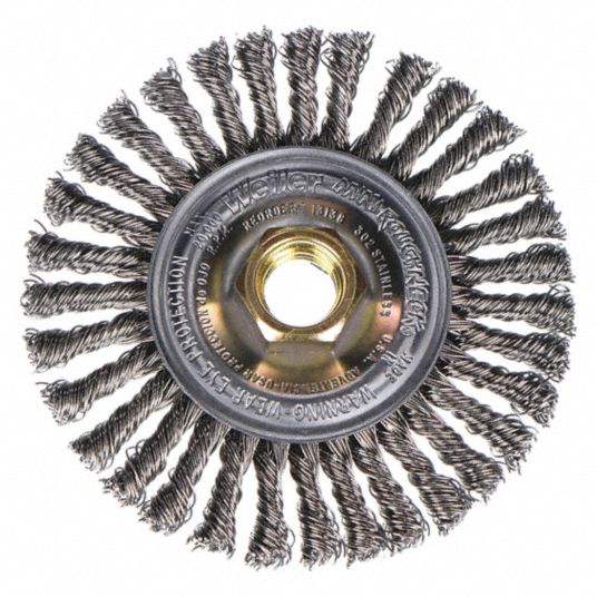 Airgas - WBU17974 - Weiler® 2 X 1/4 Stainless Steel Crimped Wire Radial Wheel  Brush