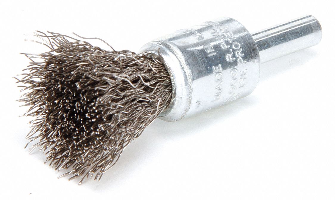Crimped Wire End Brush Stainless Steel