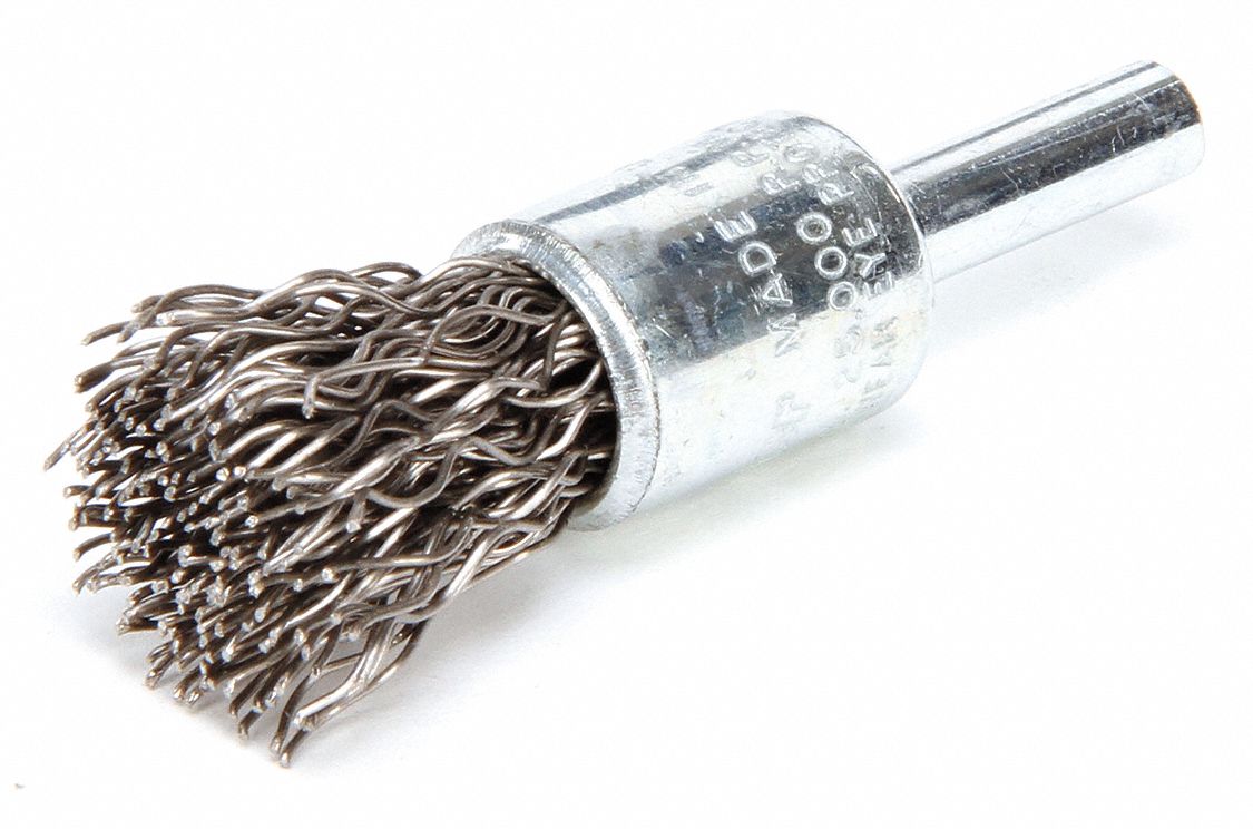 Crimped Wire End Brush Stainless Steel