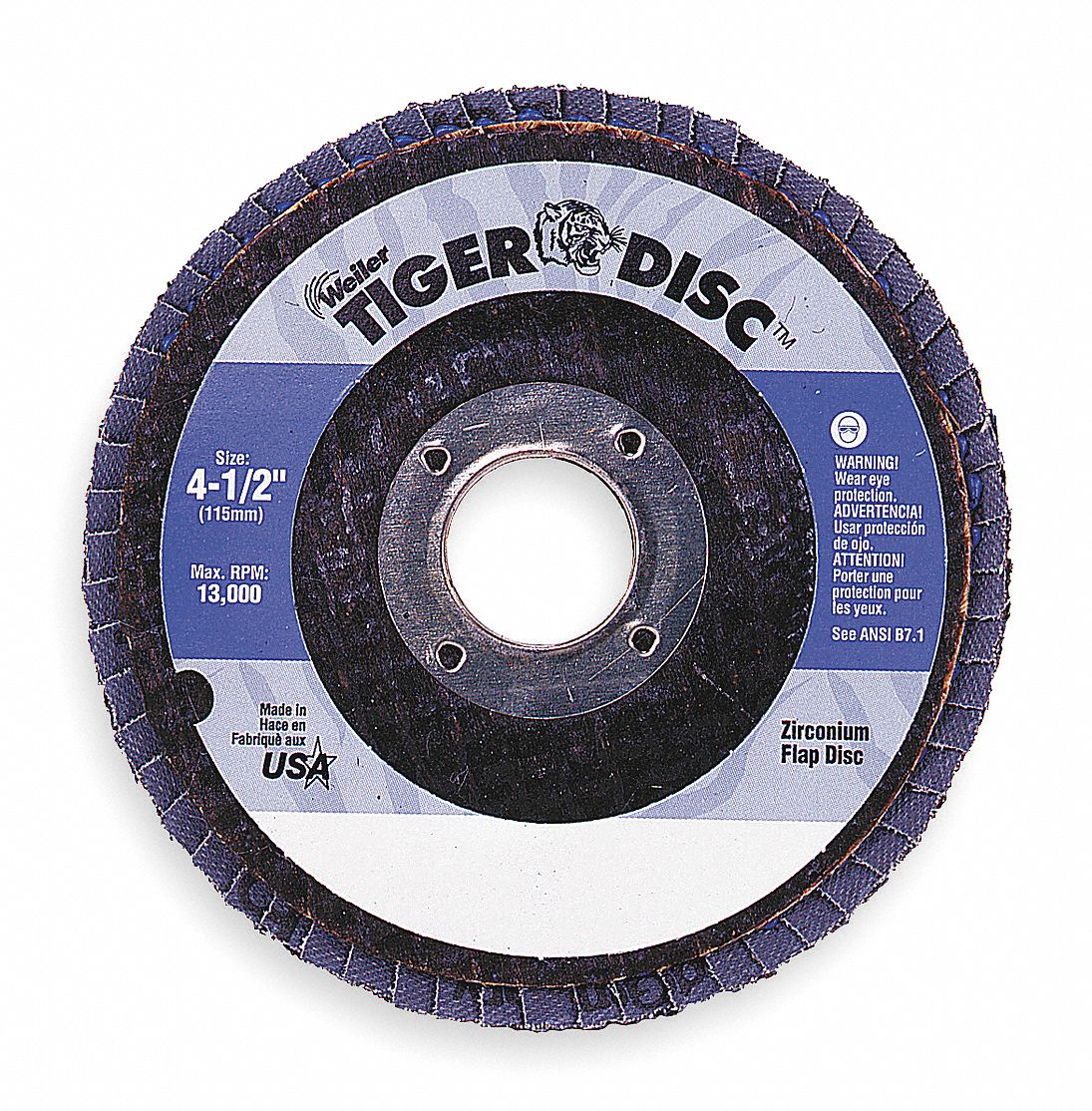 Type 29, Arbor Mount Flap Disc, Zirconia Alumina, 60 Abrasive Grit