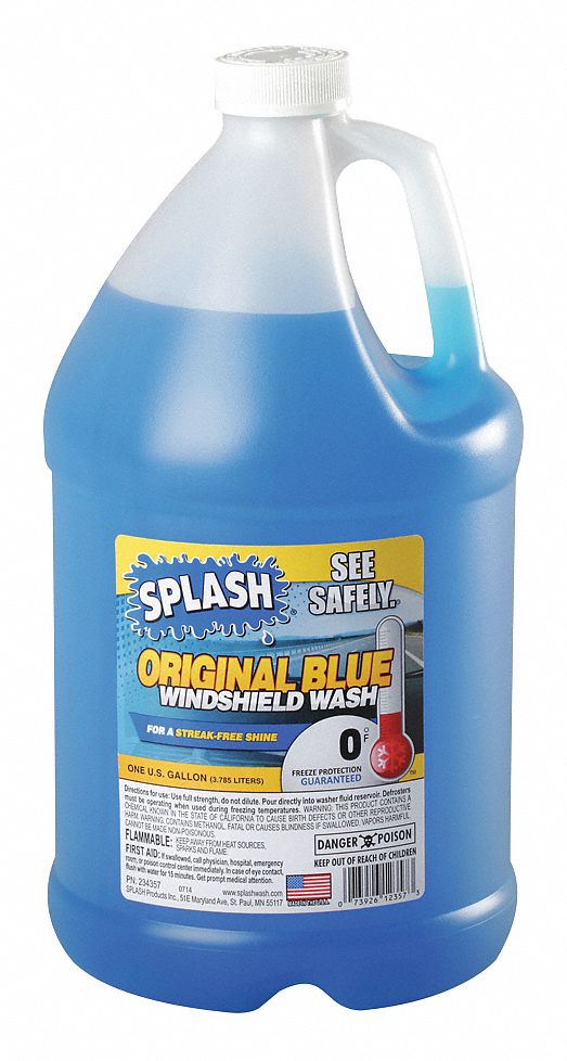 Windshield Washer: 1 gal Size, Plastic Bottle, 180°F Boiling Point (F)