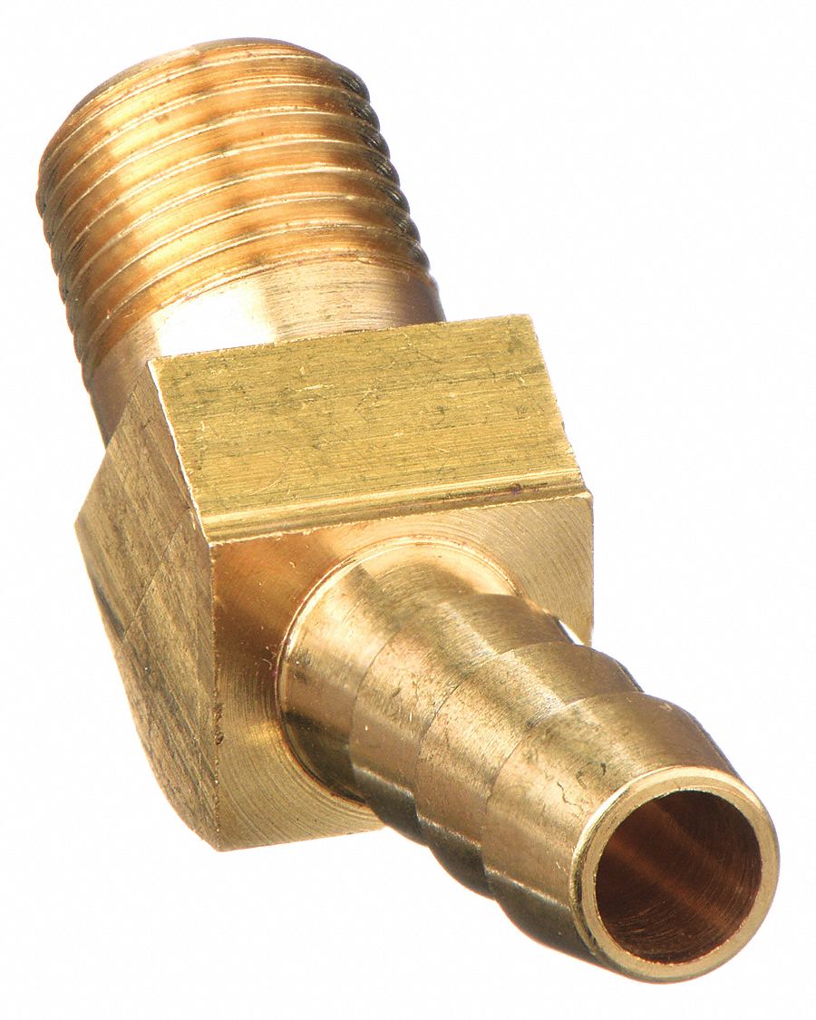 PARKER, For 1/4 in Hose I.D., Hose Barb x NPT, Barbed Hose Fitting