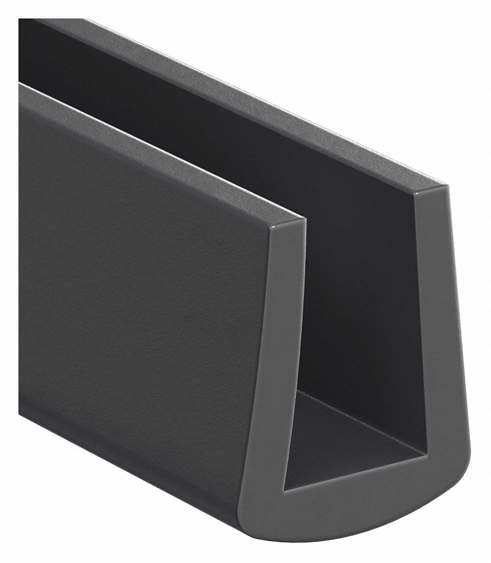 E. JAMES EDGING 1/8 X 1/4 X 100FT BLK RUBBER Rubber Edging WWG3HCG8