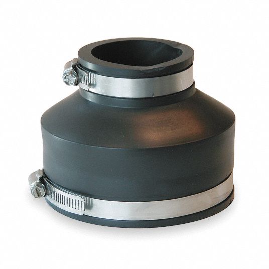 FERNCO Elastomeric Polyvinyl Chloride Flexible Coupling, For Pipe Size