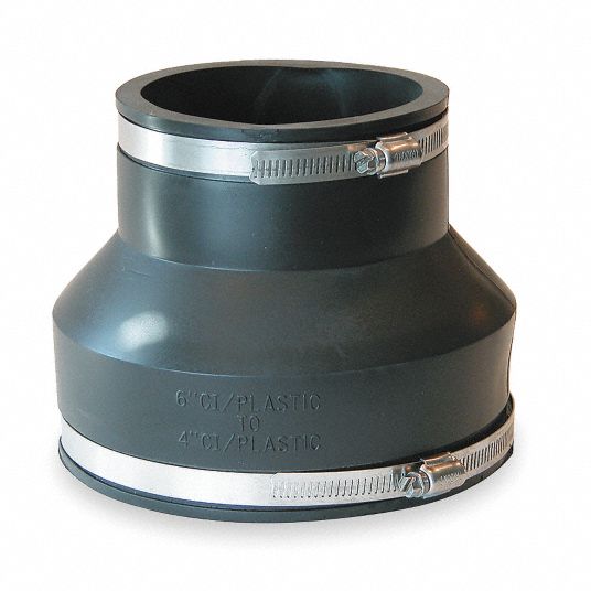 FERNCO Elastomeric Polyvinyl Chloride Flexible Coupling, For Pipe Size