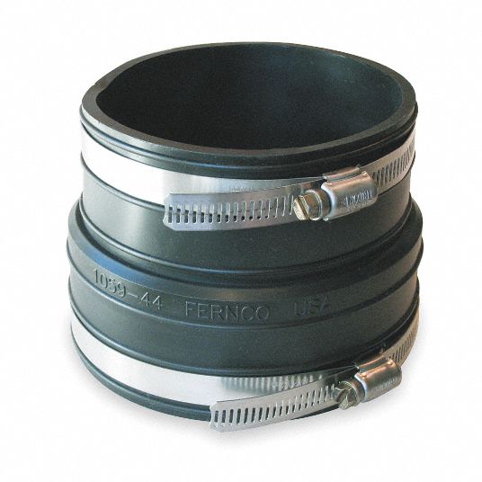 FERNCO Elastomeric Polyvinyl Chloride Flexible Coupling, For Pipe Size