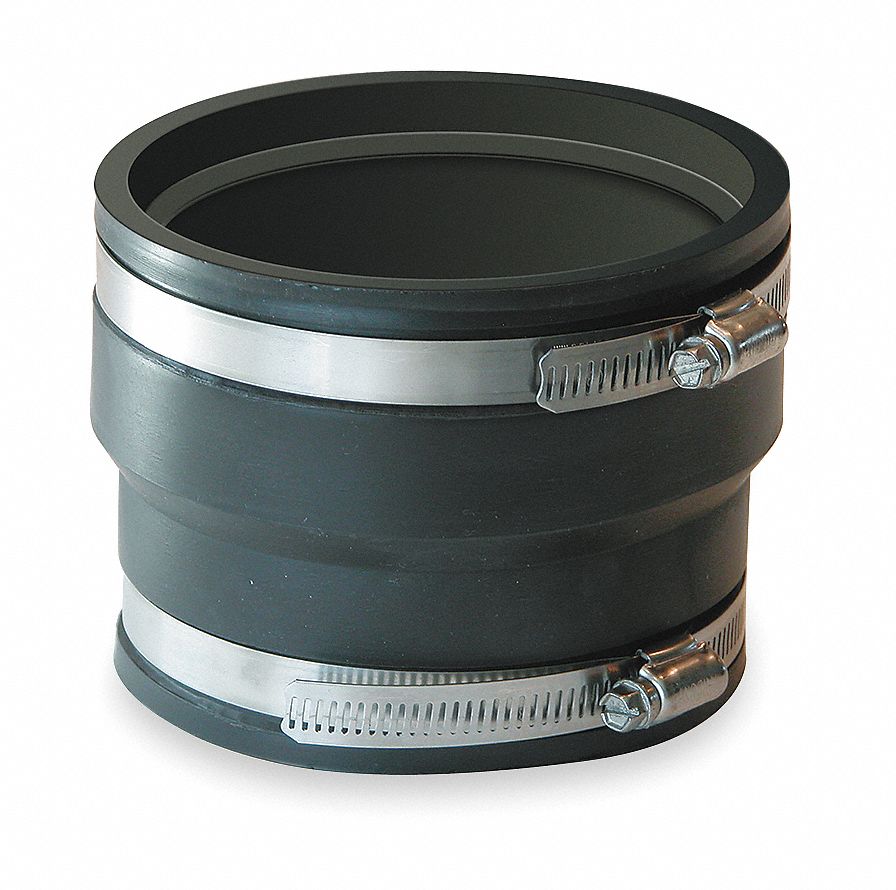 GRAINGER APPROVED Elastomeric Polyvinyl Chloride Flexible Coupling, For