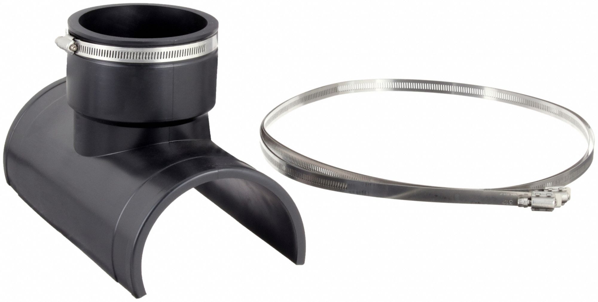 GRAINGER APPROVED Flexible Tap Saddle Tee PVC, 8 in For Nominal Pipe