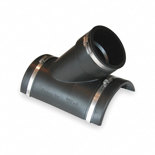 FERNCO Elastomeric Polyvinyl Chloride Flexible Tap Saddle Wye, For Pipe