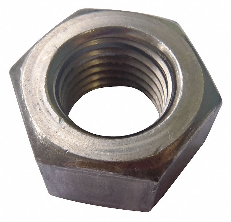 Zinc Plate Steel Grade 2 Hex Nut RH 7/8"-14 x 3/4" Height x 1 5/16 W 10 Pcs 