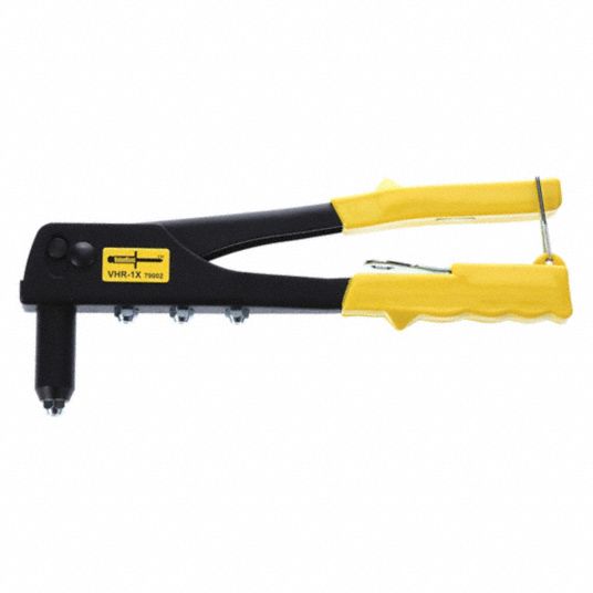 Blind, Fits 1/8 in_5/32 in_3/16 in Rivet Dia, Rivet Tool 3HEH479002