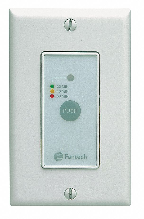 FANTECH Timer Control,Push Button,24 Volt Fan Control Switches 3HFJ2