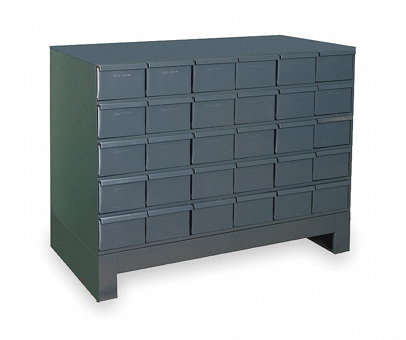 DURHAM MFG Drawer Bin 34 in x 12 in x 26 1/4 in, 30 Drawers