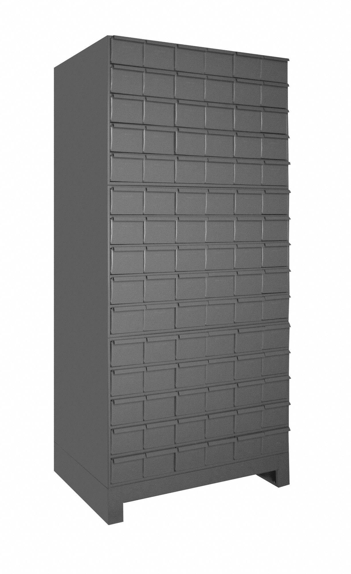 ENCLOSED BIN SHELVING, 34 IN X 17¾ IN X 68½ IN, 90 DRAWERS, 180 DIVIDERS