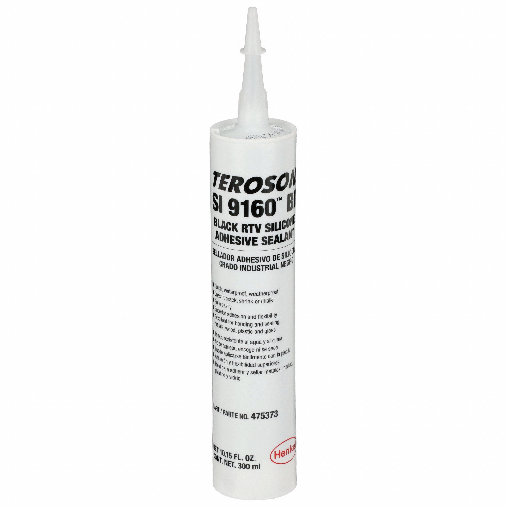 Silicone Sealant, 10.15oz Cartridge, Black