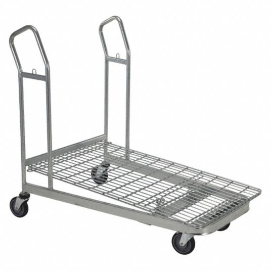 Flatbed Style Nestable Wire Cart (Shopping Cart) - Forklift America