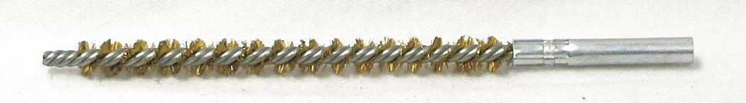 CONDENSER TUBE BRUSH, 8-32 FEMALE THREADED CONNECTION, ¼ IN DIAMETER, 3 IN BRUSH L, BRASS
