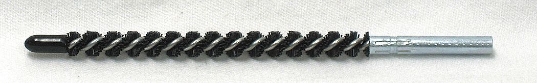 CONDENSER TUBE BRUSH, 8-32 FEMALE THREADED CONNECTION, ¼ IN DIAMETER, 3 IN BRUSH L, NYLON