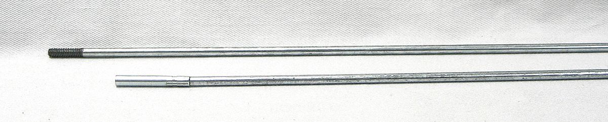 EXTENSION ROD, 0.16 IN DIAMETER, MALE, FEMALE, 2 FT OVERALL L